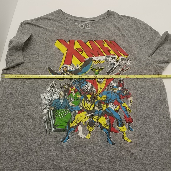 Marvel men's short sleeve X-Men t-shirt large gray graphic - Picture 7 of 12